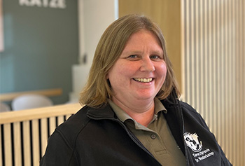 Tierarzthelferin Antje Claßen von der Tierarztpraxis Dr. Westerkamp in Stolberg-Vicht